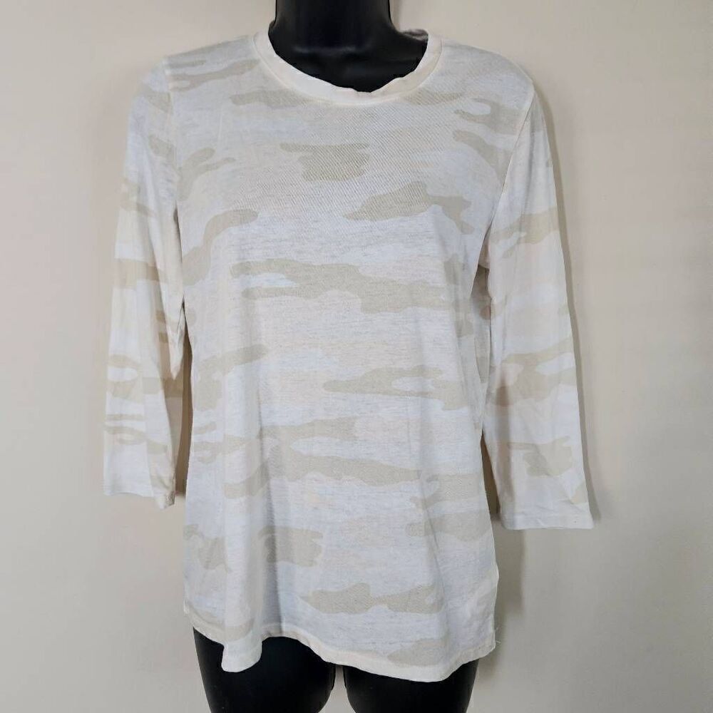 Lucky Brand Camo Long Sleeved Top